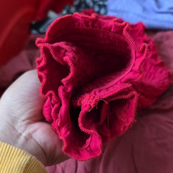 Hollister Ruffled Pink Smocked Top - Picture 5 of 6